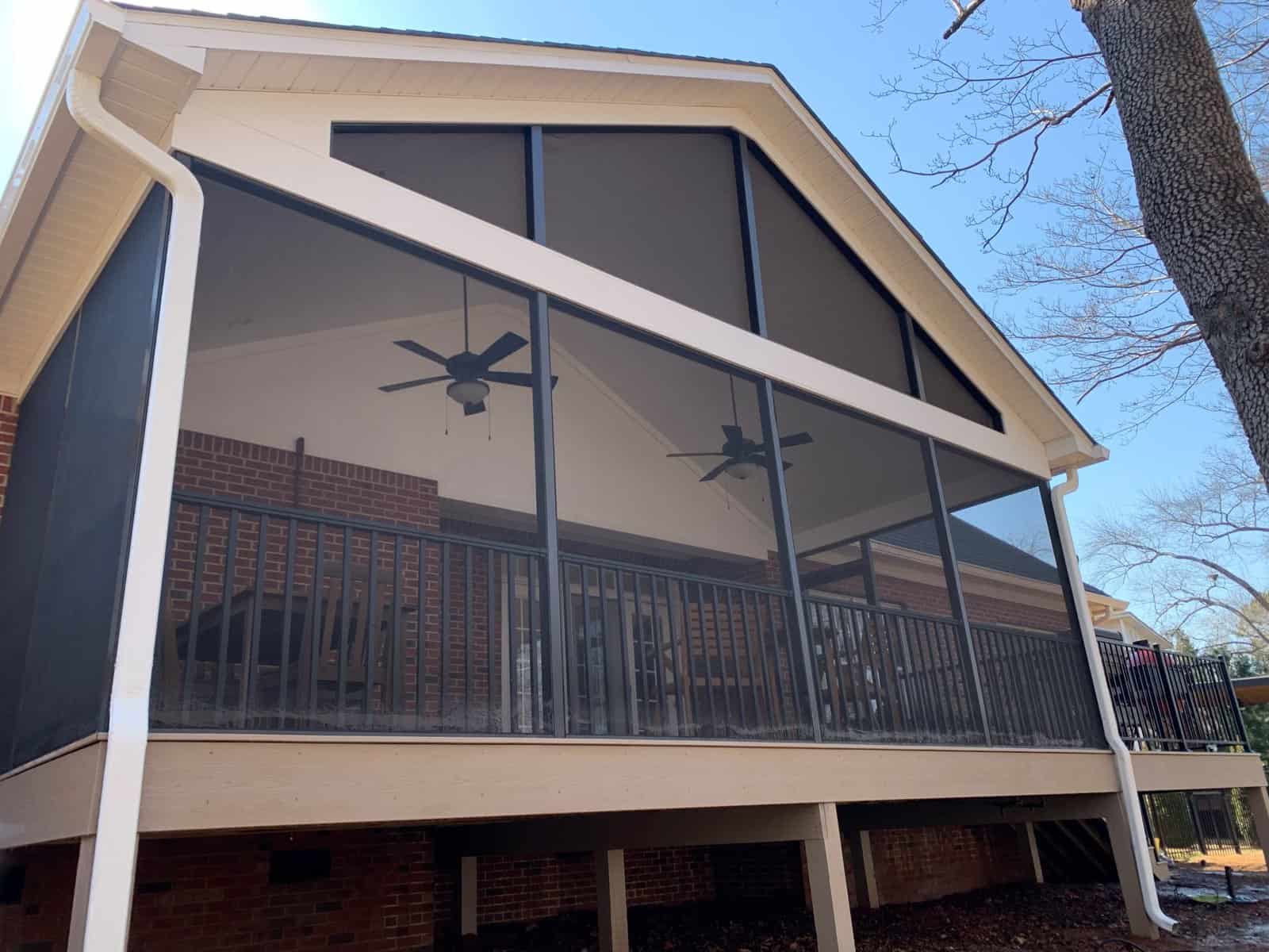 Screen Porches — screened porch with ceiling fans