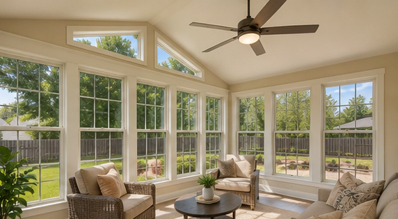 Sunrooms — bright sunroom with wall-to-wall windows